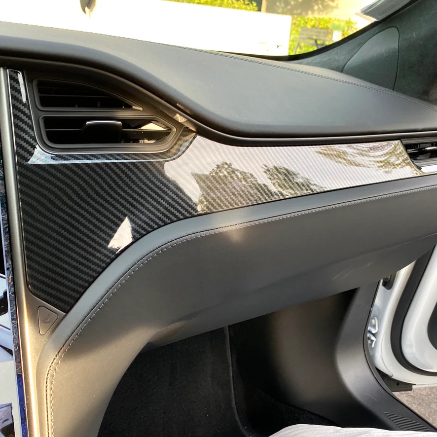 2012-2021 | Model S & X Dashboard & Center Console Upgrade Kit (7 Pieces) - Hydro Carbon Fiber Coated - Image 13