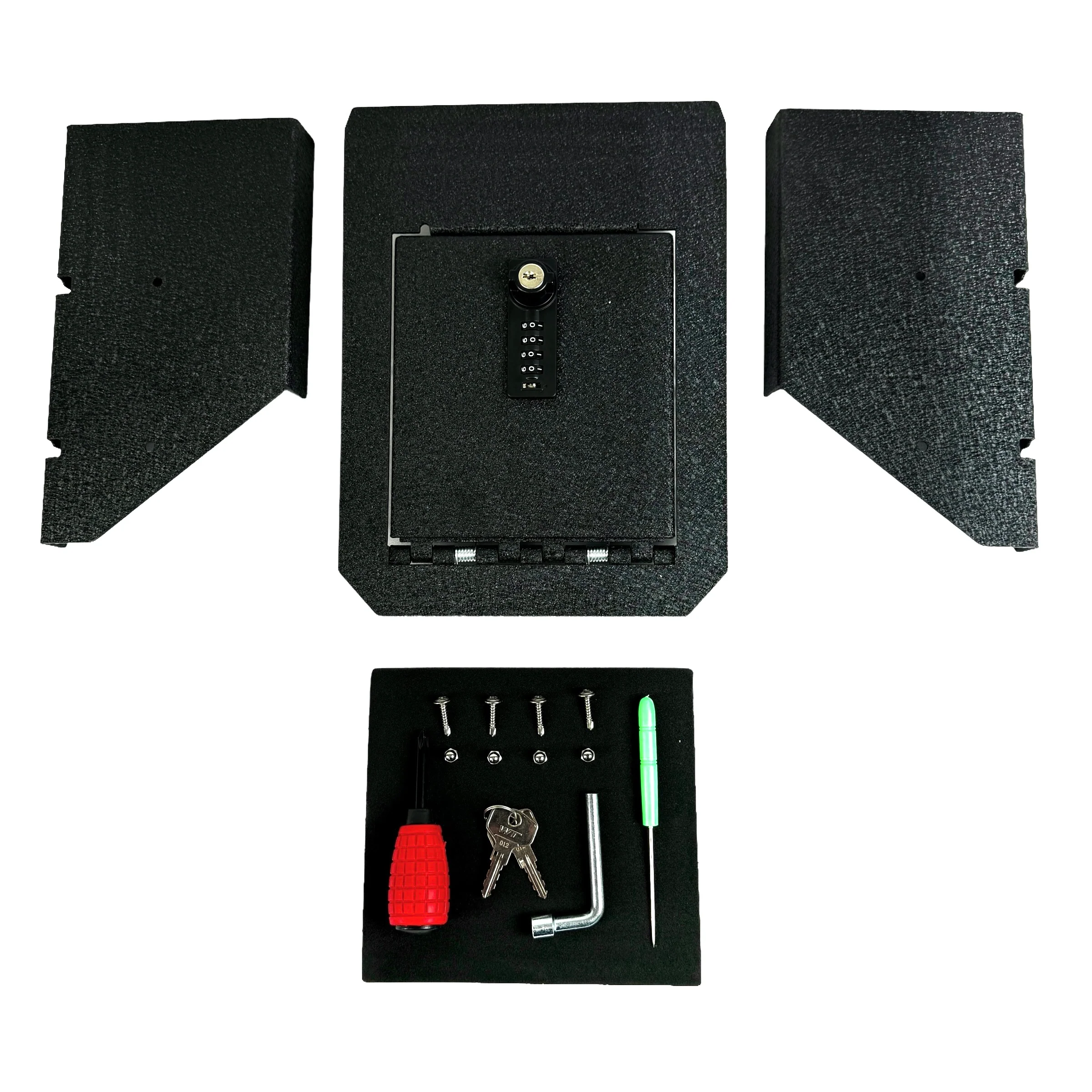 Cybertruck Center Console Dual Locking Safe - Key Locking and Combination - Image 8