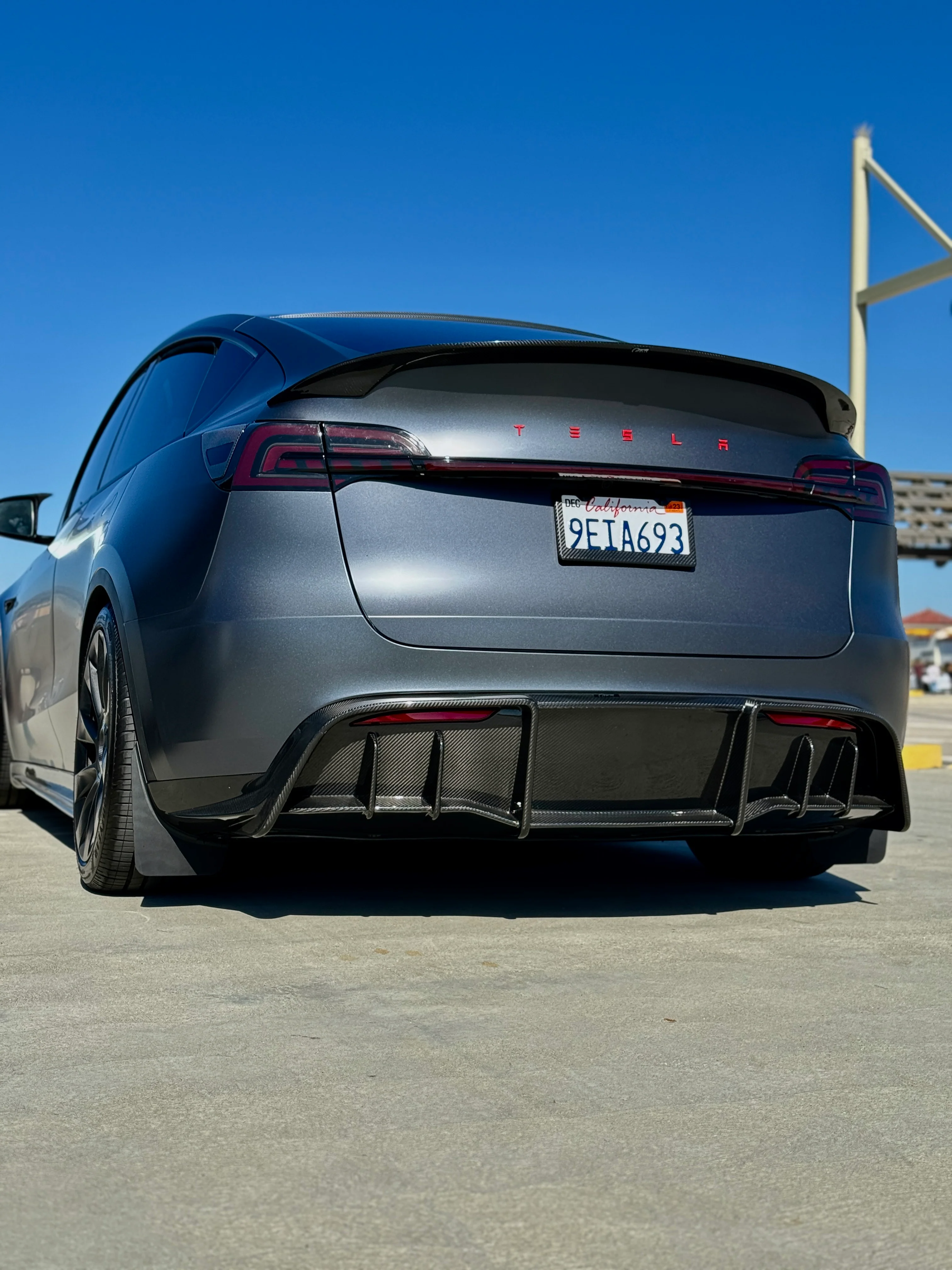 2020-2025 | Model Y Colossal Rear Replacement Diffuser - Real Dry Molded Carbon Fiber - Image 9