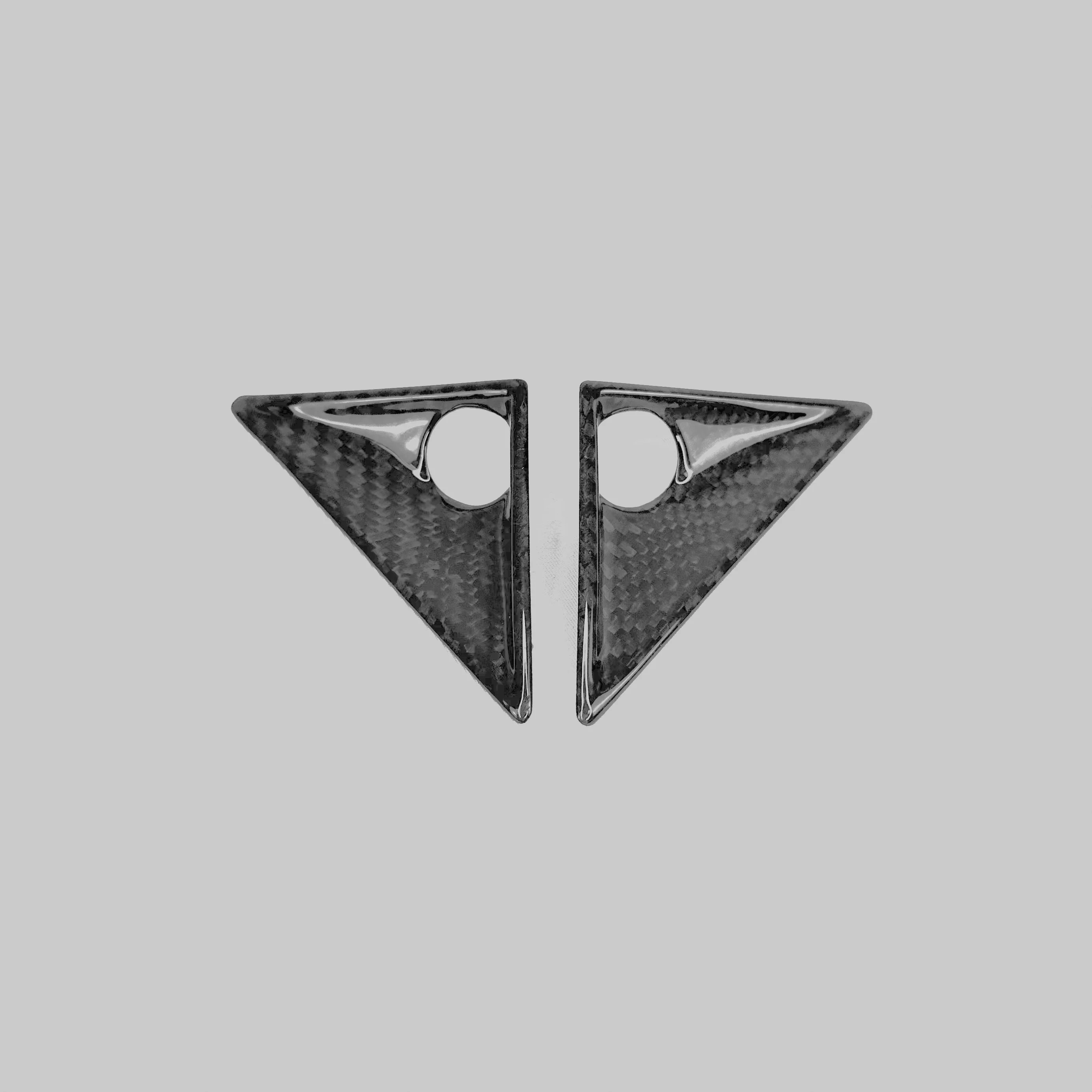 Cybertruck Front Fender Camera Applique Overlays (1 Pair) - Real Molded Carbon Fiber - Image 7
