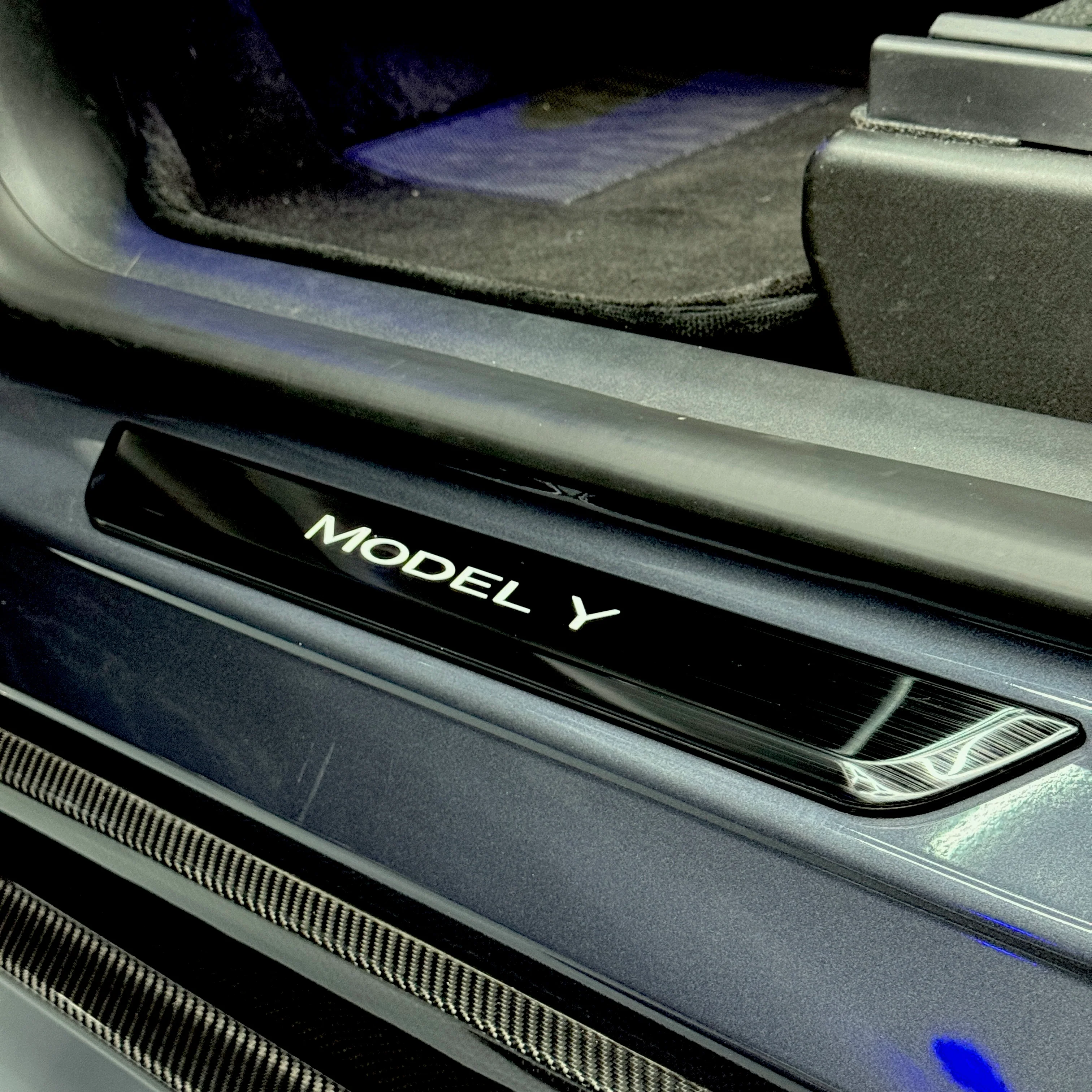 Model 3 & Y Light Up Door Sill Covers - with Magnetic Induction LED's (All 4 Doors) - Image 10