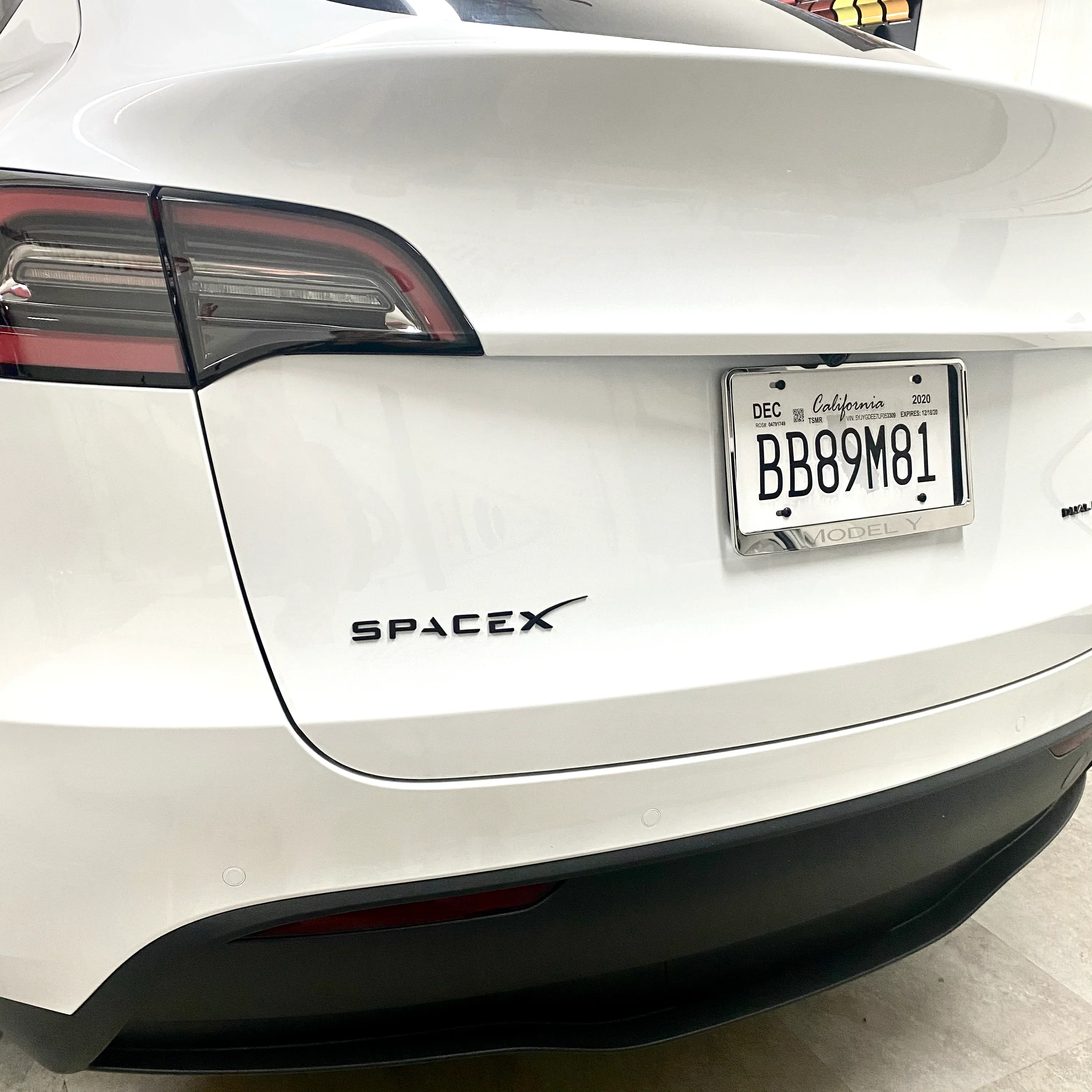SpaceX tailgate Emblem - Real Molded Carbon Fiber - Image 3