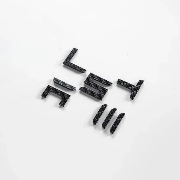 T-E-S-L-A Tailgate Emblem - Real Molded Carbon Fiber - Image 5
