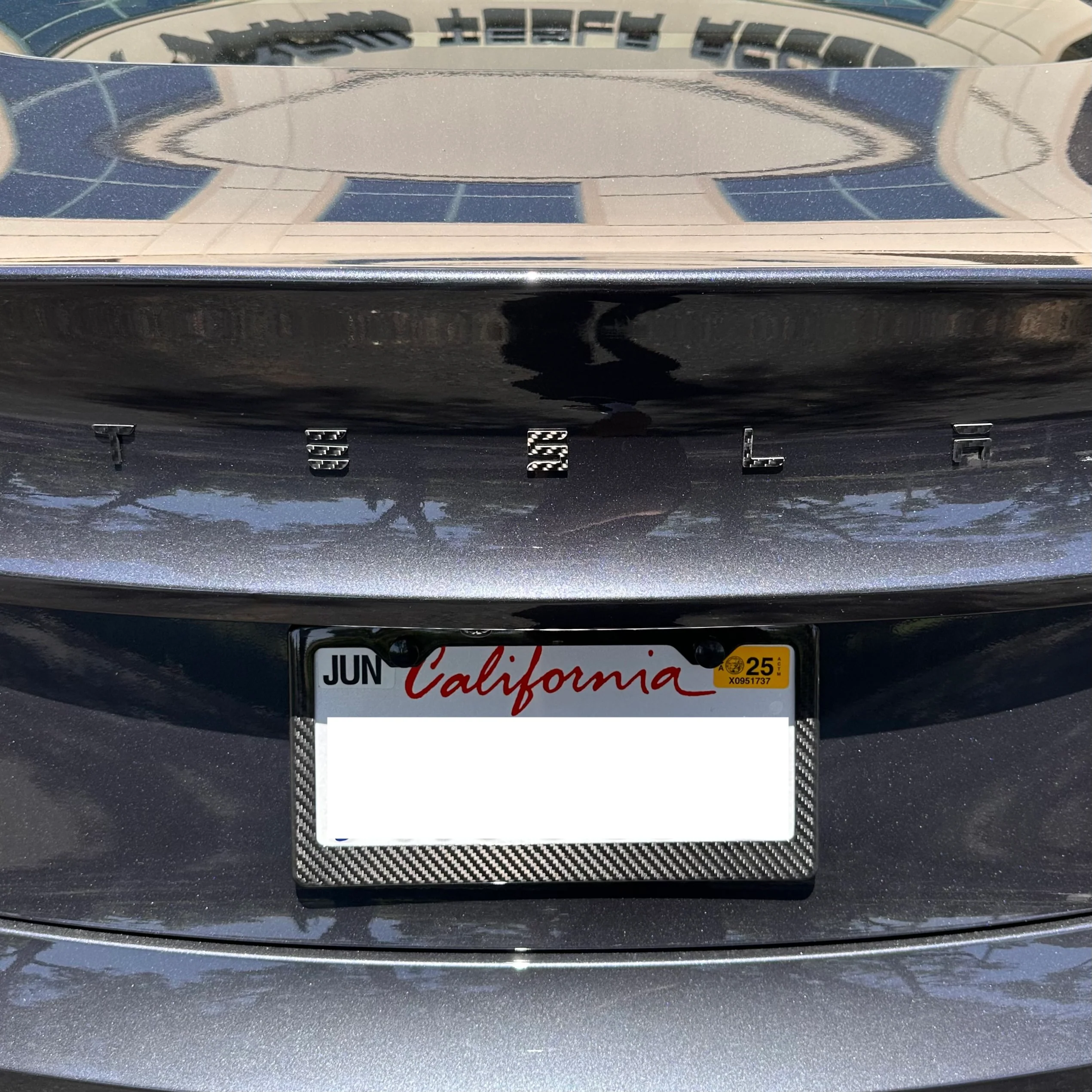 T-E-S-L-A Tailgate Emblem - Real Molded Carbon Fiber - Image 7