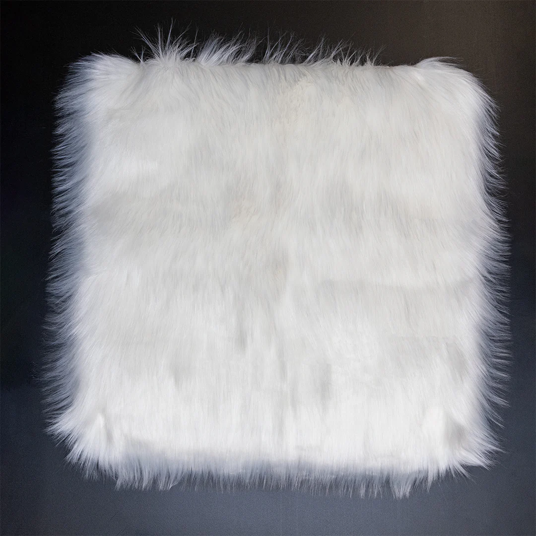 Faux Sheepskin Front Seat Covers - White (1 Pair) - Image 5
