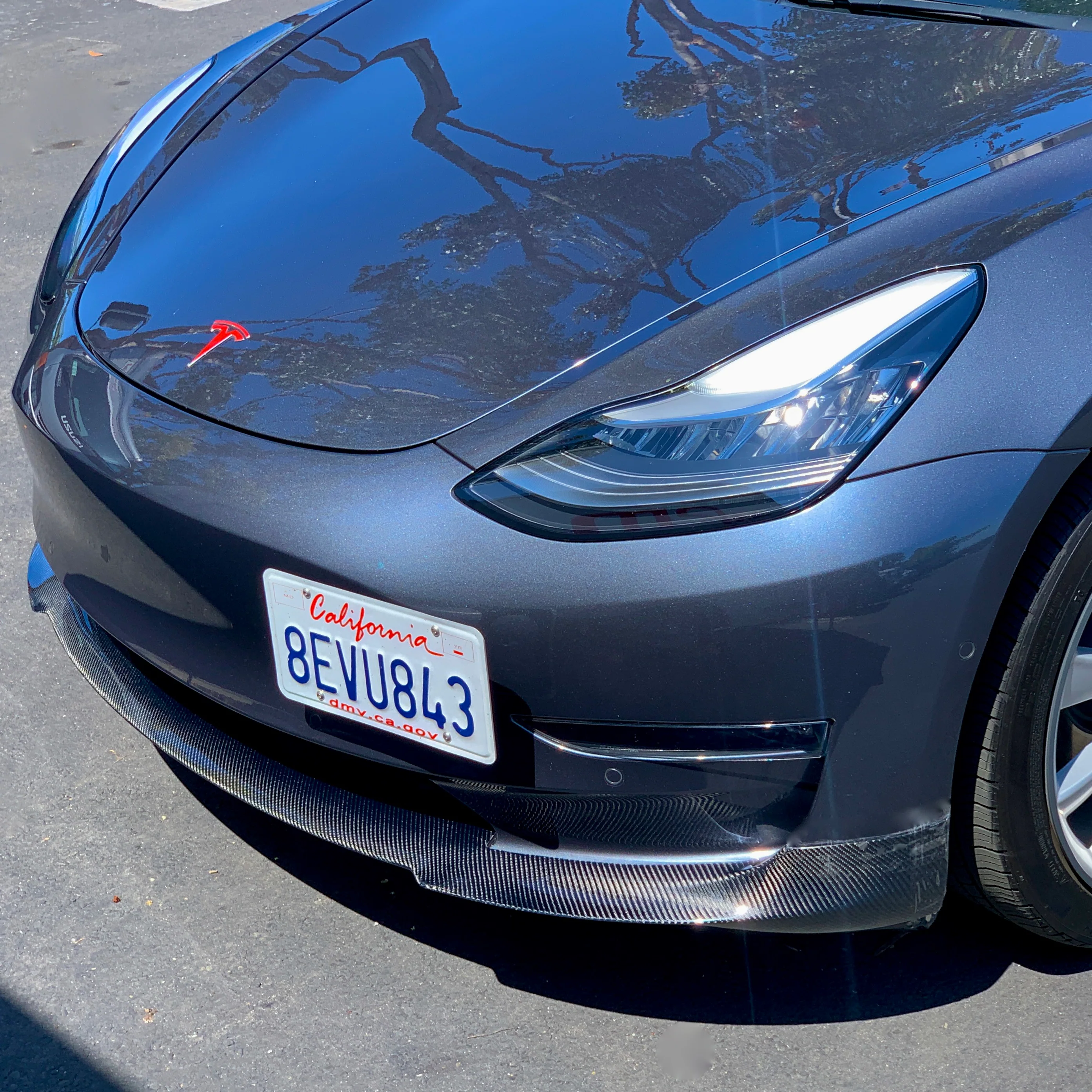 2017-2023 | Model 3 Front Lip Gen. 2 - Real Molded Carbon Fiber - Image 4