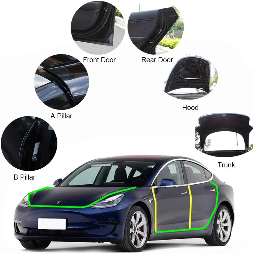 Model 3 & Y Road Noise Reduction Kit - Gen. 2 (10 Pieces) - Image 3