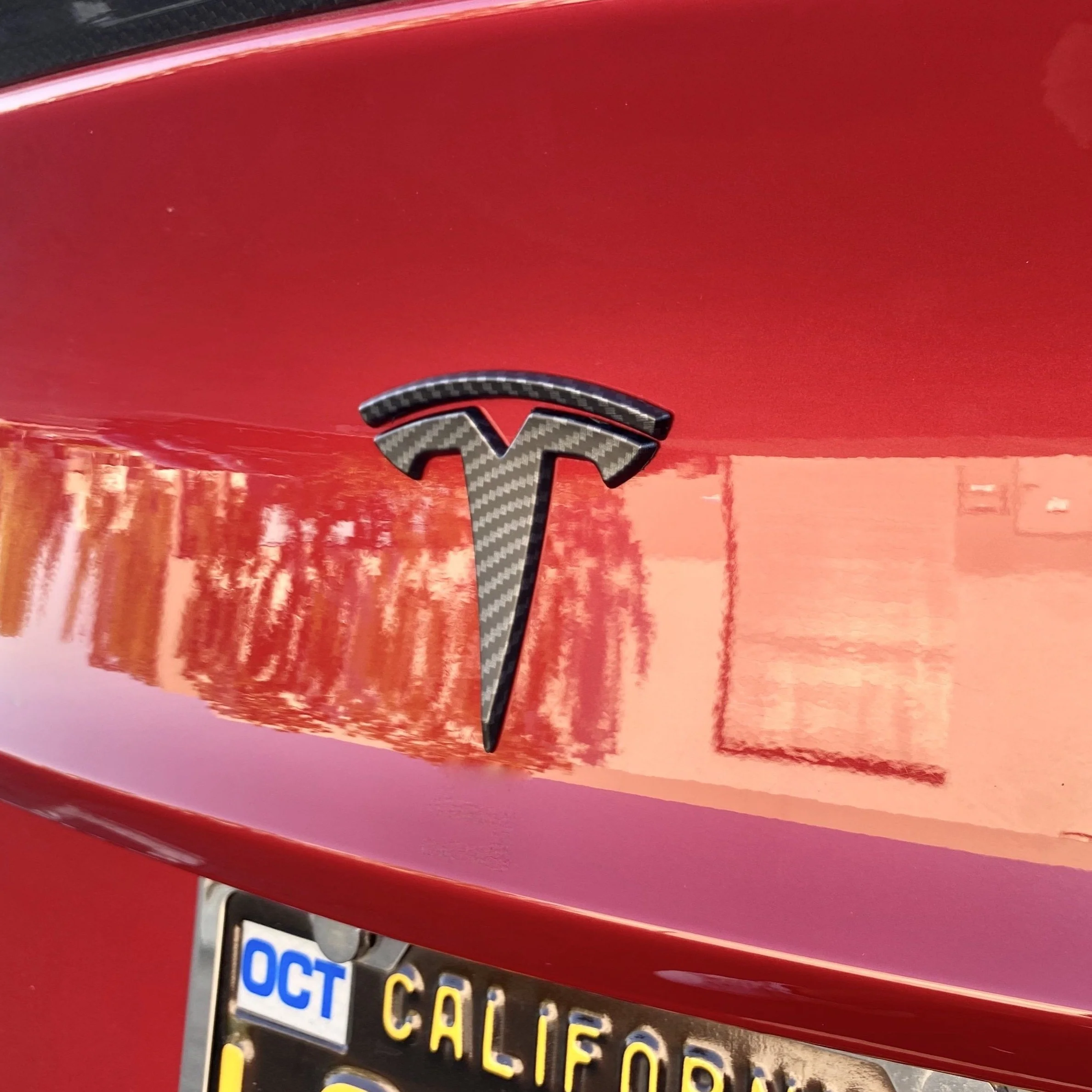 Model 3 ABS Plastic T Logo Caps (4 pieces) Front & Rear - Variety* - Image 3