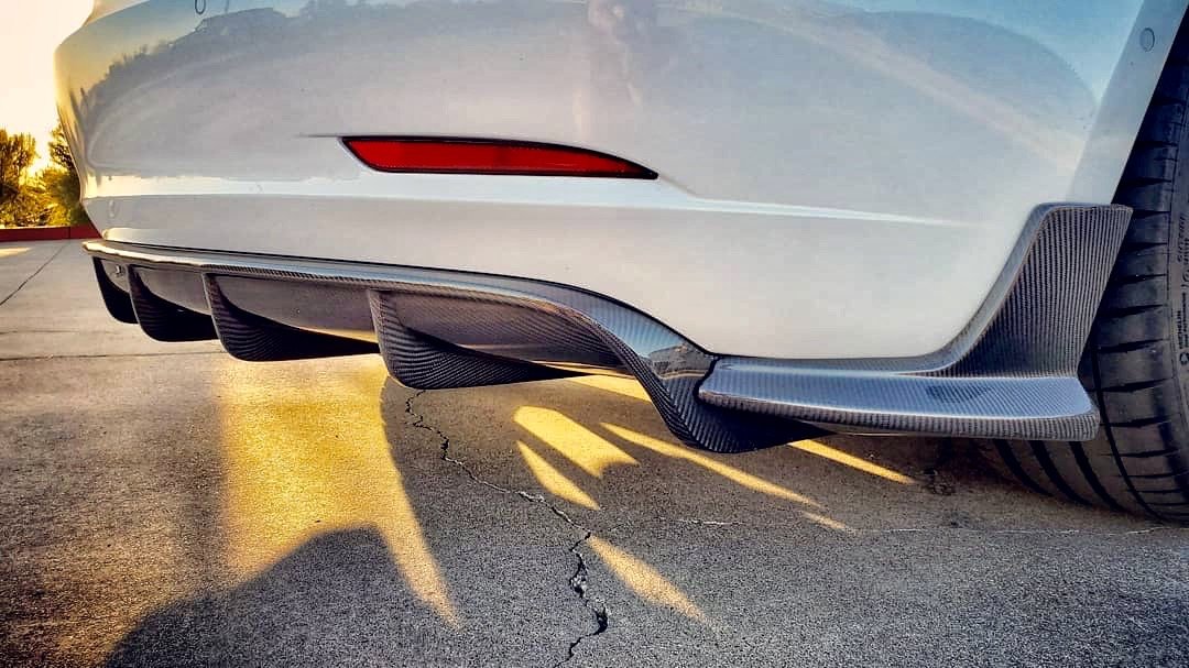 2017-2023 | Model 3 Razzo Aero Diffuser - Real Molded Carbon Fiber - Image 3