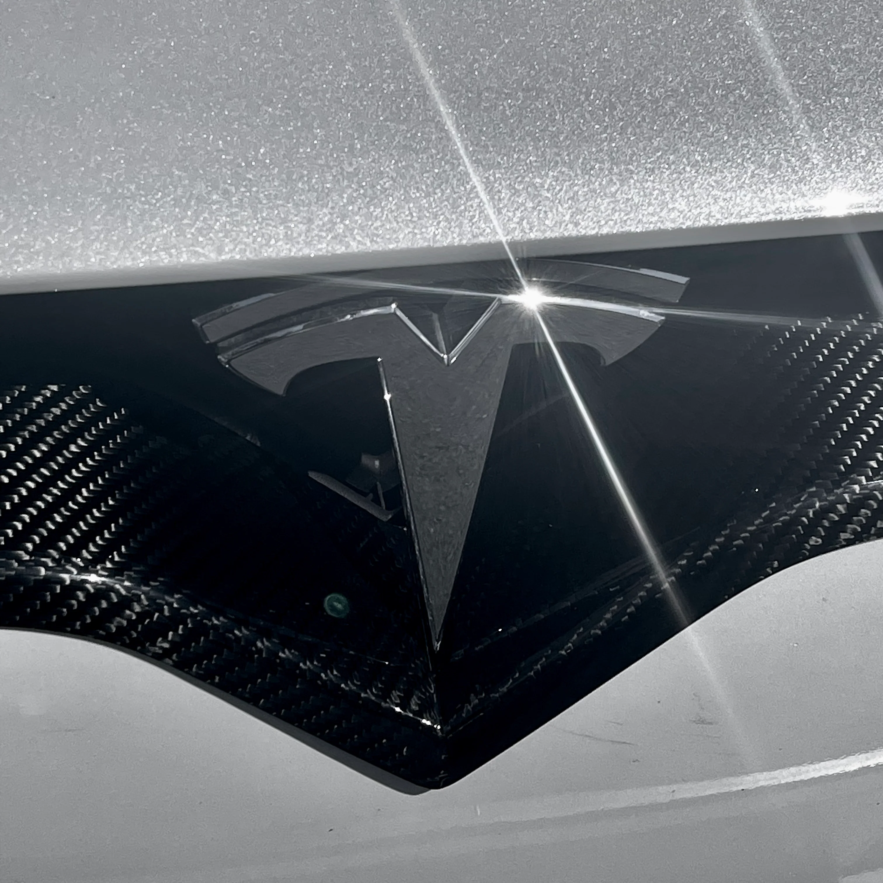 2017+ | Model X Front End Inlay - Real Molded Carbon Fiber - Image 9