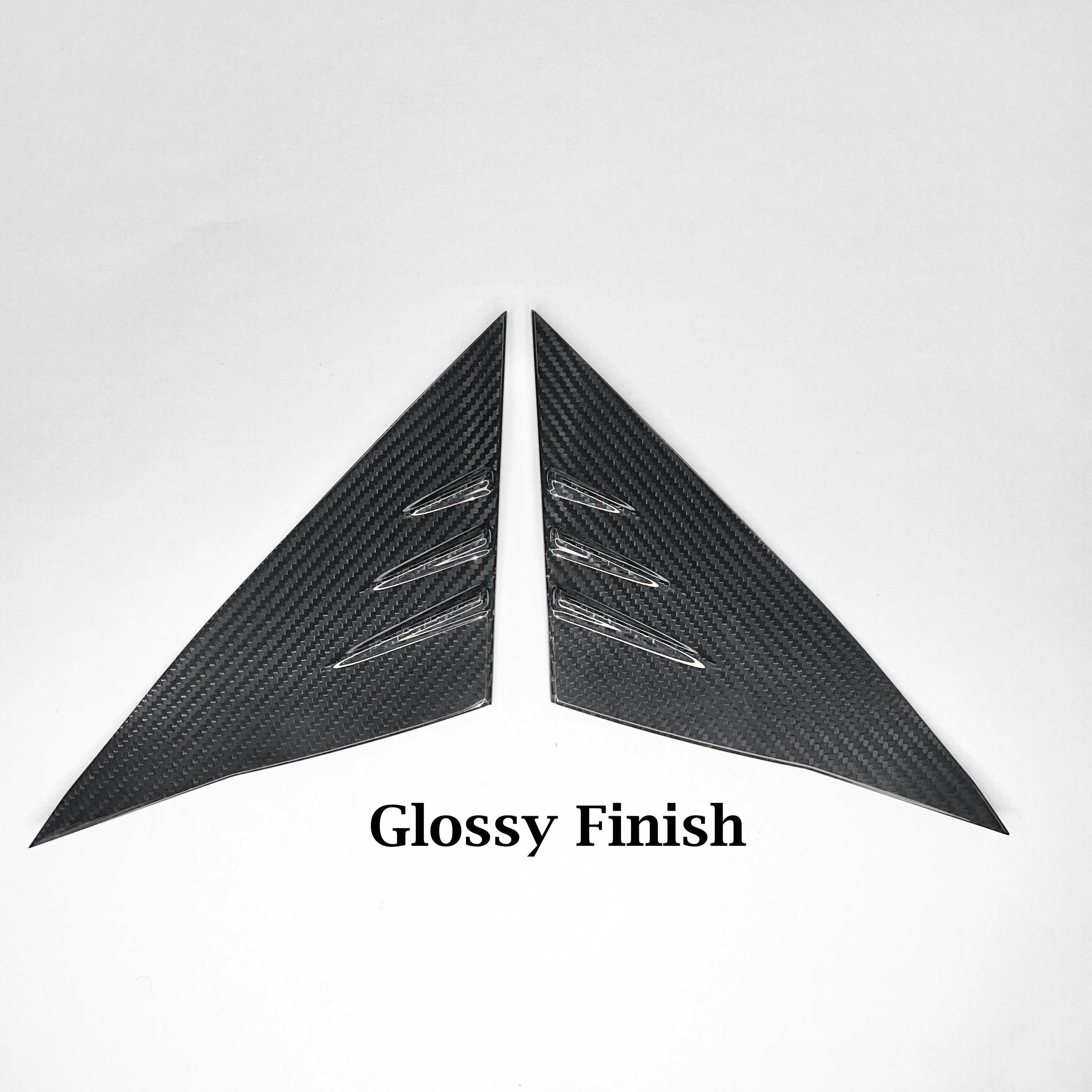 2020+ | Model Y A-Pillar Accent Overlays (1 Pair) - Real Molded Carbon Fiber - Image 4