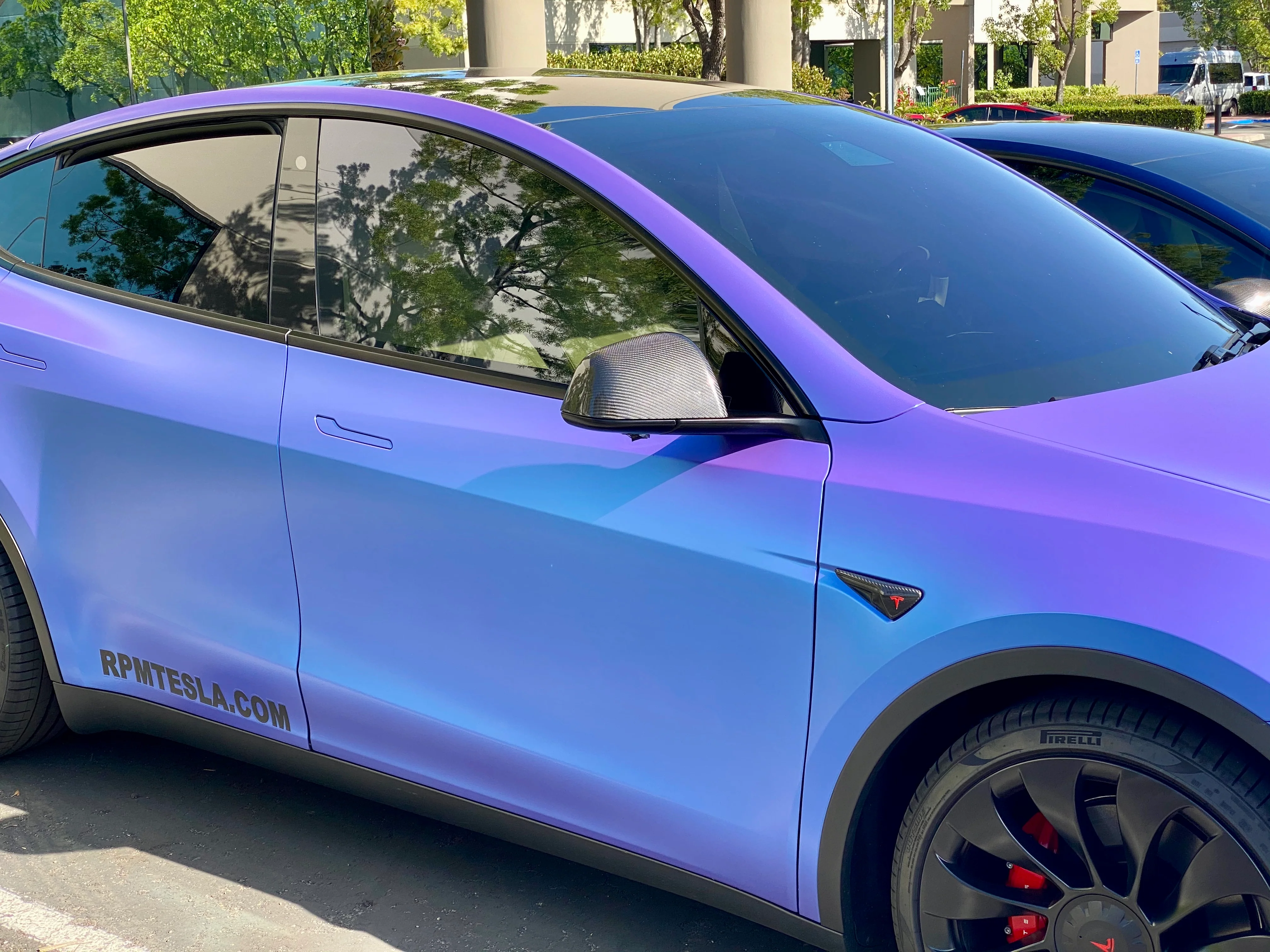 2020-2025 | Model Y Side View Mirror Overlays Cap Covers (1 Pair) - Real Dry Molded Carbon Fiber - Image 3